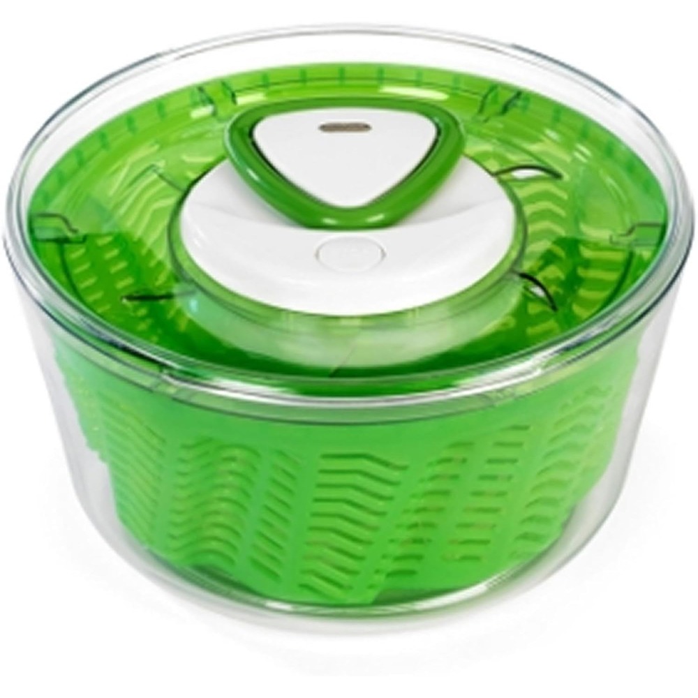 Zyliss Easy Spin 2 AquaVent Large Salad Spinner - Servings for 4-6, Green